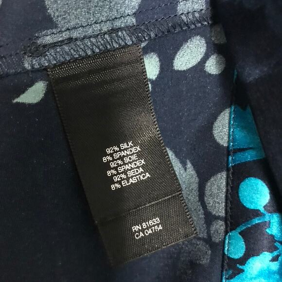 Kenneth Cole Women's Y2K Silk Dress Whimsigoth Celestial Y2K Blue Size XS - Picture 6 of 8